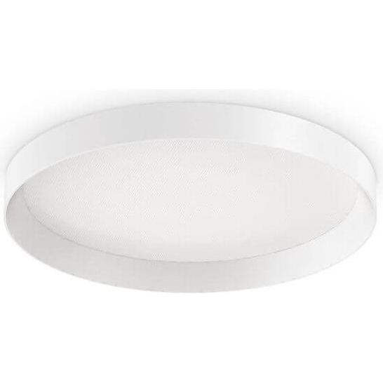 Ideal lux, Wandleuchte + Deckenleuchte, FLY LED Deckenleuchte 26W ⌀450mm Weiss IP40 warmweiss 254272 (3700 lm)