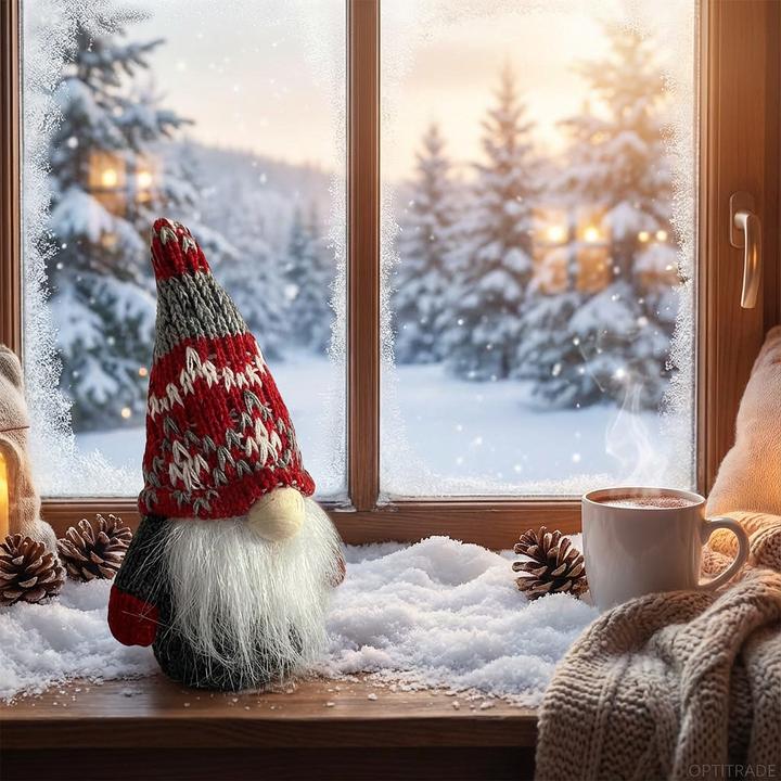 Produktbild Champ Dekofigur Wichtel mit Strickmütze