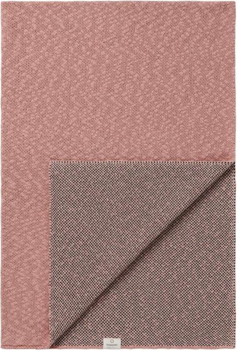 Noppies Ledikant deken melange knit reversible - Misty rose (140 x 100 cm)