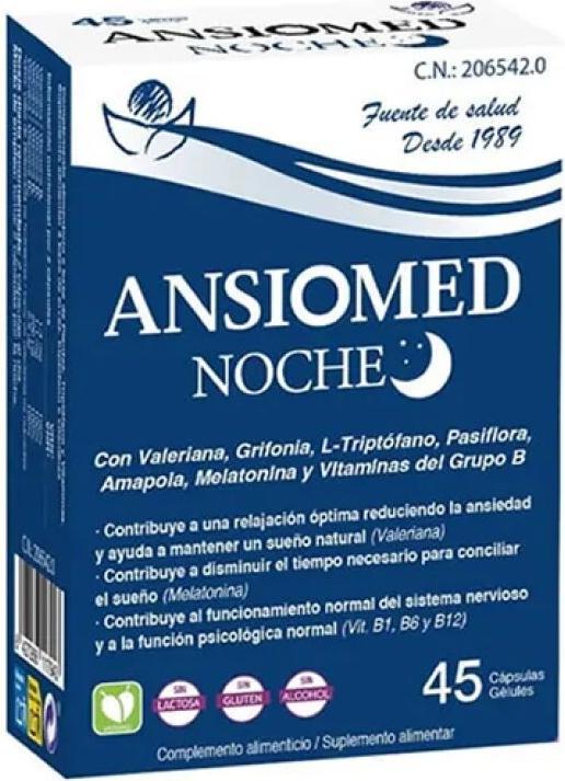 Produktbild Bioserum Ansiomed Nuit Relaxation and Deep Sleep Aid 45 Capsules (Nachtcreme)