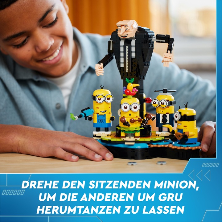 Actual product image LEGO Gru and the Minions made from bricks (75582, LEGO Minions)