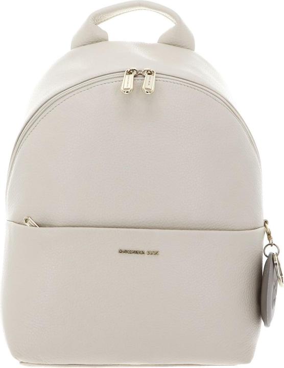 Actual product image Mandarina Duck Mellow Leather Women's Backpack with Adjustable Strains and Multiple Pockets