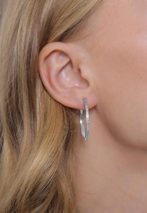 Immagine prodotto Elli Creolen Basic Gehämmert (925 Argento)