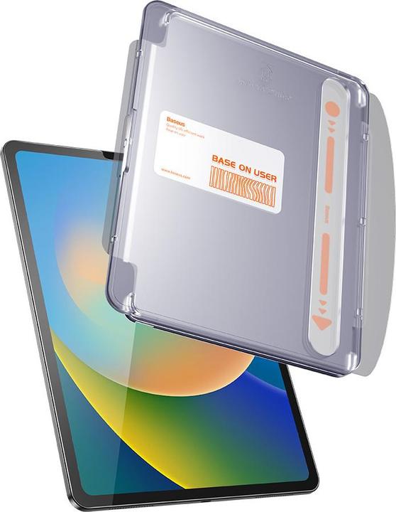 Actual product image Baseus Tempered Glass Screen Protector for Pad 10.2" (2019/2020/2021)/Pad Air3 10.5" (1 Piece, iPad 2019 (7th gene))