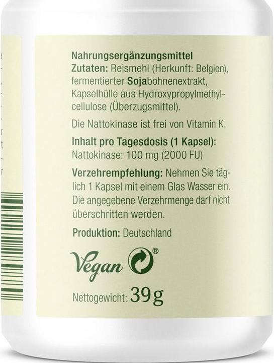 Actual product image Effective Nature Nattokinase 2000 (120 Piece, Capsules, 120 g)