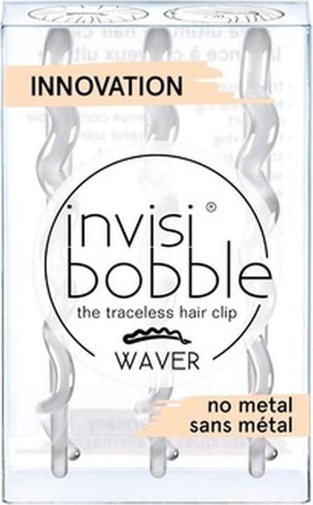 Actual product image Invisibobble Agrafe pentru par Waver Crystal Clear, 3buc (Hair tie)