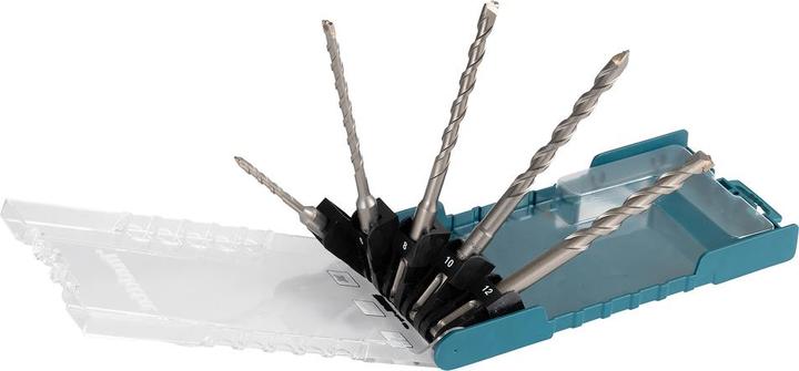 Productafbeelding Makita SDS+ set metselboren 5 stuks. (5, 6, 8, 8 en 10 en 12 mm)