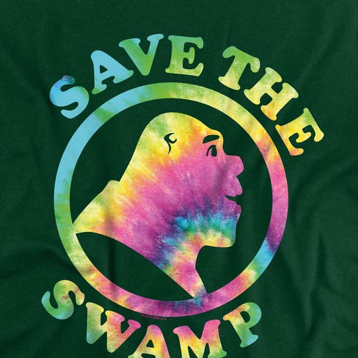 Actual product image Shrek Mens Save The Swamp Tie Dye T-Shirt (3XL)