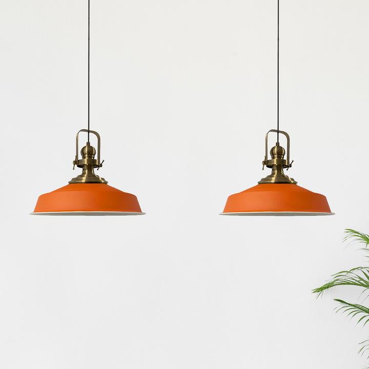 Productafbeelding Bamyum Asletl Pendelleuchte Orange x2 Flamme (E27)