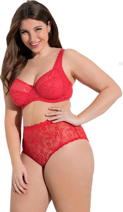 Produktbild Ulla Popken Maxislips, 3er-Pack, transparente Spitze (46, 48, 3er Pack)