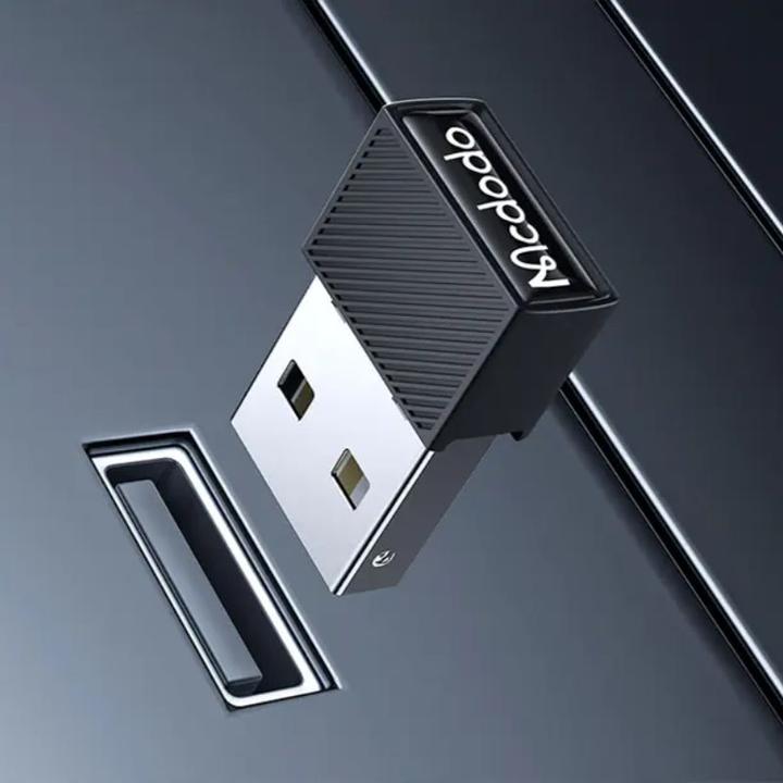 Actual product image Mcdodo USB Bluetooth 5.1 adapter for PC, OT-1580 (black)