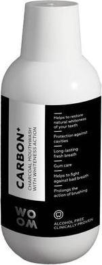 Actual product image Woom Brand Carbon+ Charcoal Mouthwash With Whiteness Action - Mouthwash Withack Coal Witheaching Effect (500 ml, Mouthwash)