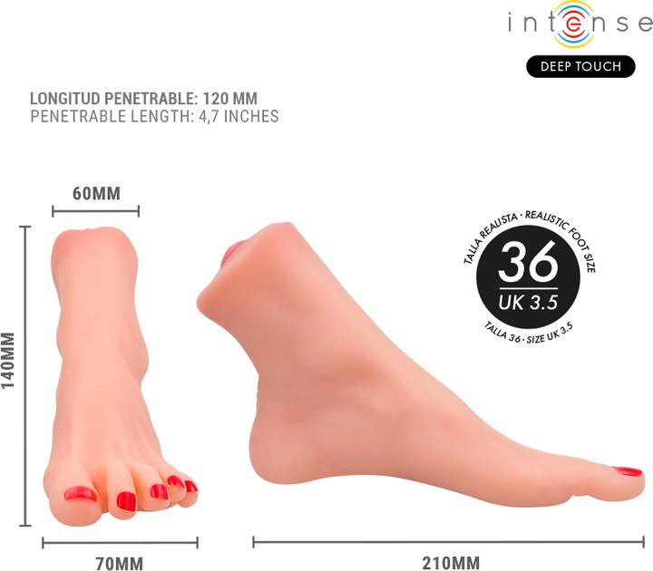 Actual product image Intense Deep Touch - Gabbie Zweiteiliger Fussfã–Rmiger Mastaubador