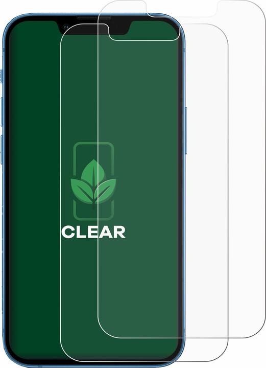 Produktbild ScreenLeaf Schutzfolie nachhaltiger Displayschutz Displayschutzfolie Folie Klar Transparent (2 Stück, Apple iPhone 13 mini)