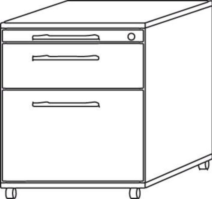 Produktbild kaiserkraft Rollcontainer (42.50 x 58 x 59 cm)