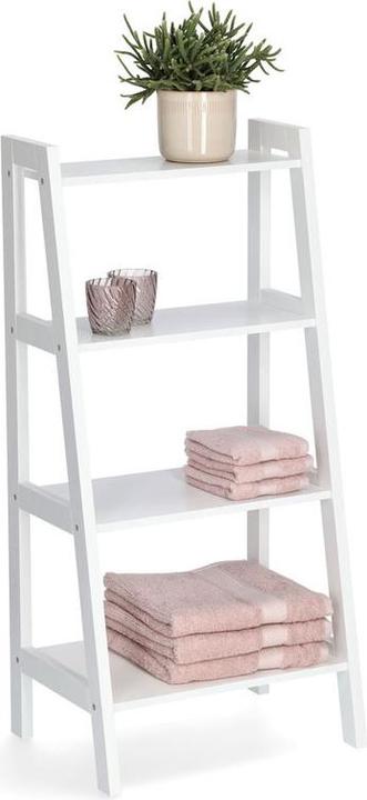 Productafbeelding Zeller Present Staand rek w. 4 planken, MDF, wit (43 x 32 x 90 cm)