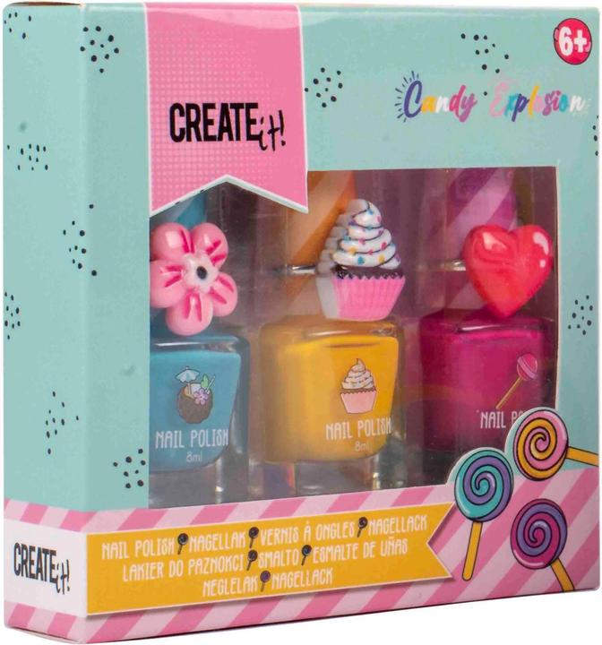 Actual product image Create It! Candy nail polish, 3 pieces.