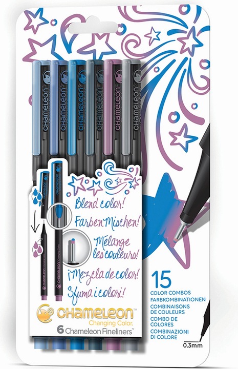 Produktbild Chameleon Fineliner Set (Royal Blue, 6 x)