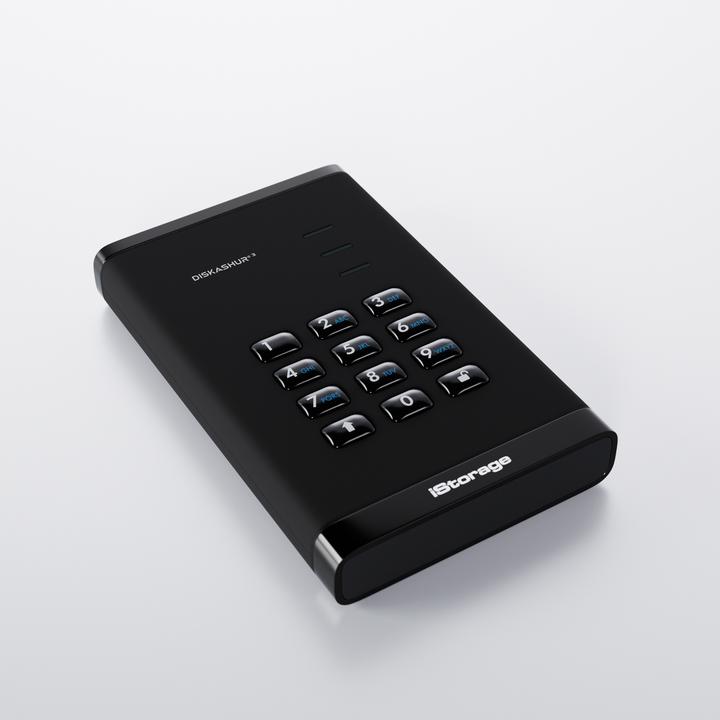 Productafbeelding iStorage diskAshur3 HDD 500GB - Zwart (0.50 TB)