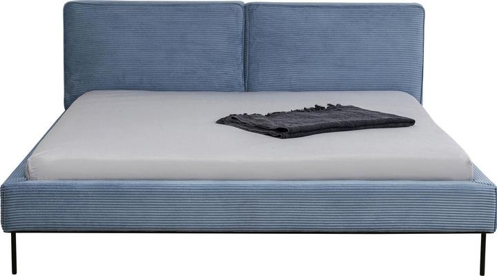 Image du produit Kare Design Bett East Side Cord Blau 160x200cm (160 x 200 cm)