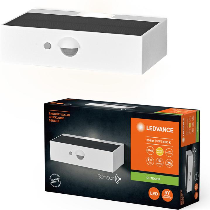 Actual product image Ledvance Endura Style Solar Bricklume Sensor White (300 lm, IP65)