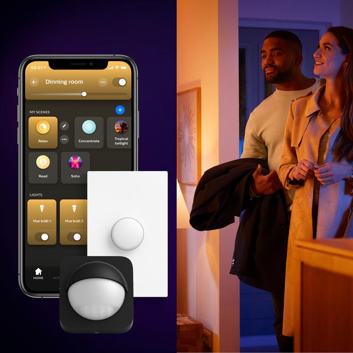 Image du produit Philips Panneau LED mince lumière blanche et colorée, intérieur, plafond, salon, cuisine, couloir (2900 lm)