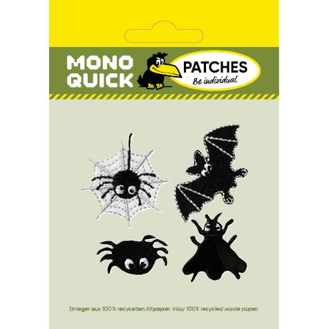 Mono Quick 4 Halloweenmotive, Applikationen, Weiss, Schwarz