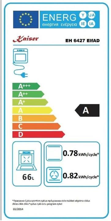 Energie-Label Kaiser EH 6427 ElfAD+KCT 6195 iRotEm