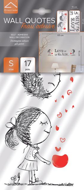 Actual product image Crearreda Wall Tattoo Love Is Deluxe S (31 x 15 cm)