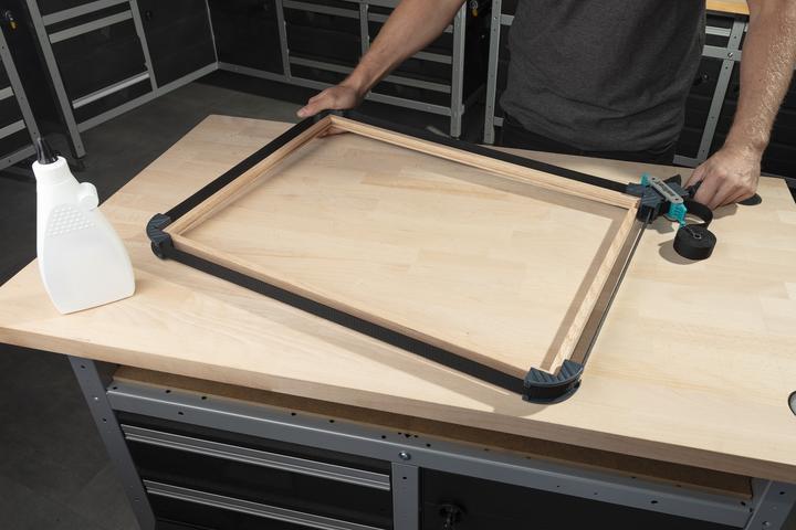 Produktbild wolfcraft 1 Rahmen-Bandspanner m. 4 Spannbacken 4m