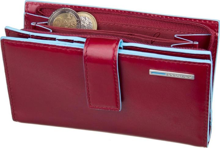 Actual product image Piquadro Blue Square - Ladies' Wallet with Coin Pocket