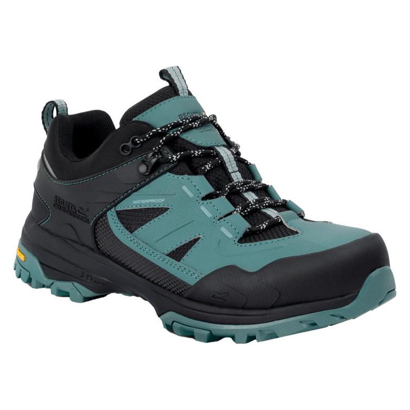 Regatta, Damen, Wanderschuhe, Regen (39), Grün, Schwarz