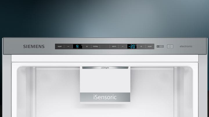 Image du produit Siemens iQ500, Réfrigérateur-congélateur indépendant avec partie congélation en bas, 201 x 60 cm, aspect (343 l)