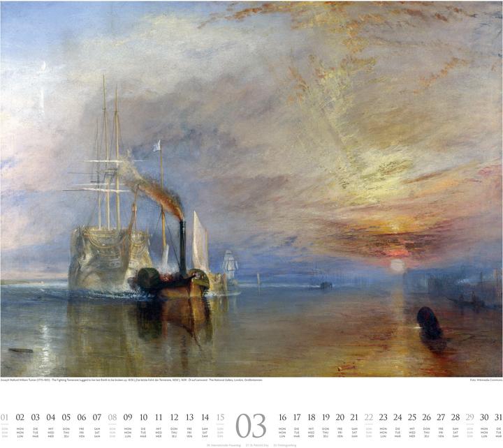 William Turner Kalender 2026 (54 x 48 cm)