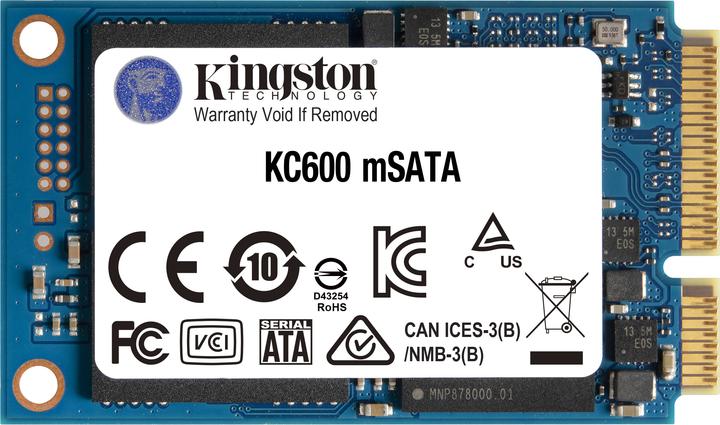 Image du produit Kingston KC600 (256 Go, mSATA)