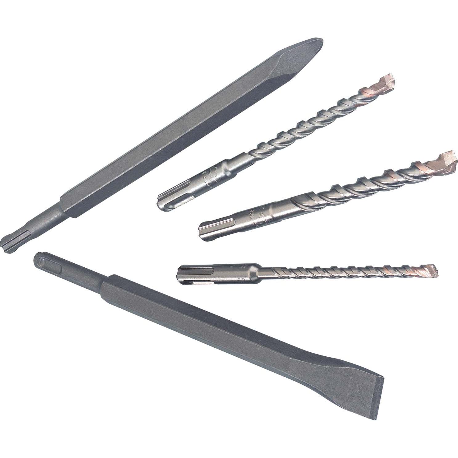 Metabo, Bohrereinsatz, SDSplusBohrer/ Meisselsatz tlg (8 x 160 mm, 10 x 160 mm, 6 x 160 mm, 1 Spitzmeissel 250 mm, 1 Fla...