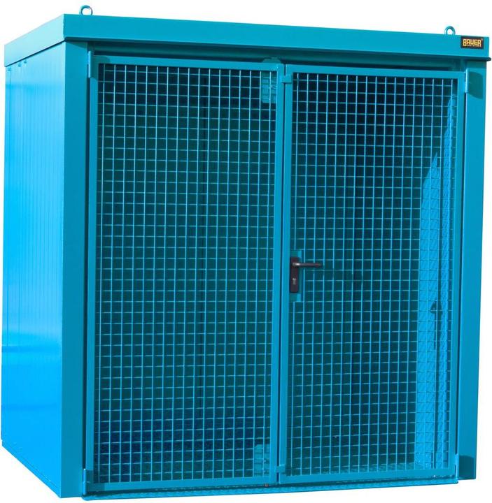 Produktbild Bauer Südlohn Bauer Gasflaschen Container GFC B M2 2125 x 2265 x 1575 mm lackiert lichtblau