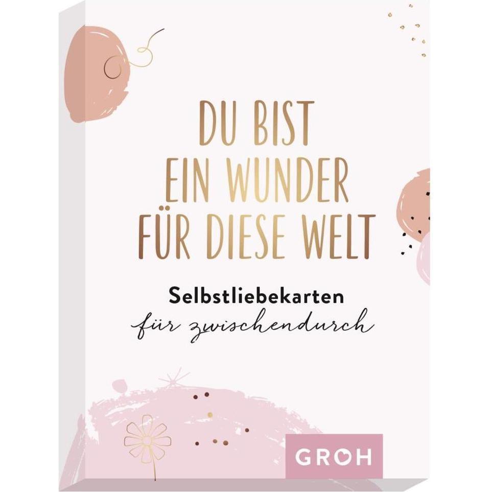 Thumbnail - Groh, Grusskarte + Briefpapier, Du bist ein Wunder für diese Welt - Selbstliebekarten für zwischendurch (50 Stk.)