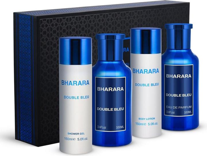 Produktbild Bharara DOUBLE BLEU SET EDP 100 ML + A/S 100 ML + S/G 150ML + B/L 150 ML (Parfum Set)