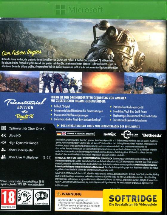 Actual product image Bethesda Fallout 76 - Tricentennial Edition (Xbox One X, Xbox Series X, DE)