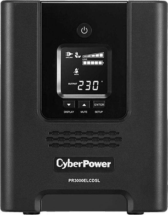 Produktbild Cyberpower PR3000ELCDSL 3000VA/2700W 36M Garantie Vorab Austauschservice deutsche Software VMWARE ready deut... (3000 VA, 2700 W, Line-Interaktiv USV)