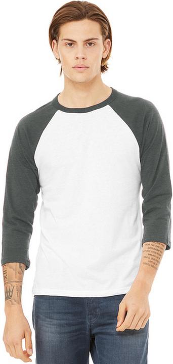 Produktbild Bella Canvas Canvas Baseball TShirt 34Ärmel (M)