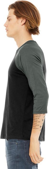 Image du produit Bella Canvas T-shirt baseball en toile 34 manches (XL)