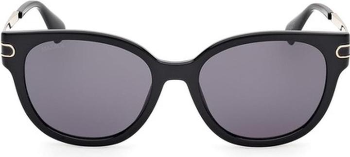 Actual product image Latetobed Max & Co Mo0121 01A Shiny Black Women's Sunglasses 55/18/140
