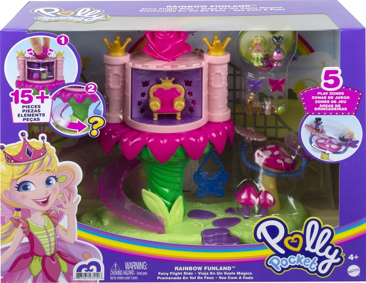 Produktbild Polly Pocket Regenbogen-Einhornspass Feenflug