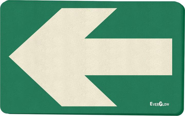 Brady Langnachleuchtende Bodenmarkierungspfeil mit Anti-Rutsch-Effekt, Langnachleuchtend auf Grün