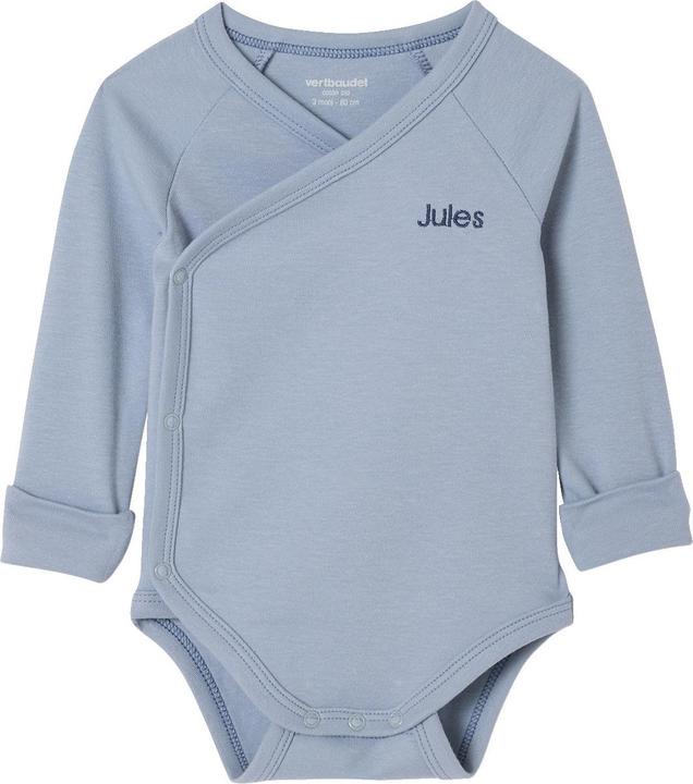 Produktbild Vertbaudet Bio-Kollektion: 3er-Pack mitwachsende Baby Bodys mit Matrosenmotiv (68)