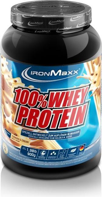 Actual product image IronMaxx 100% Whey Protein (Cream, Cookies, 1 x, 900 g)