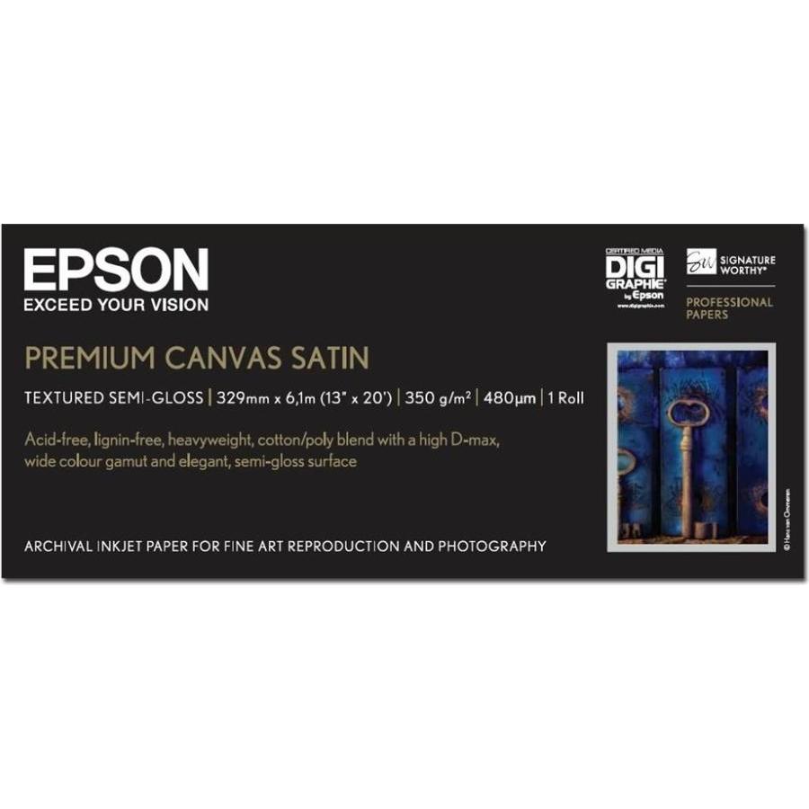 Epson, Plotterpapier, Premierart Water-Resistant Can (350000 g/m², 610 cm, 33.02 cm)