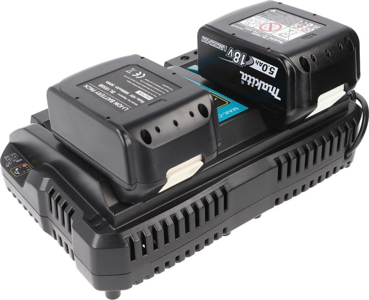 Actual product image AccuCell Powerset bestehend aus 2x BL18500 Akku und 2fach Schnellladegerät für Makita 14.4V, 18V (18 V)